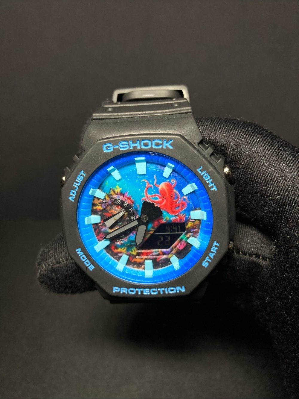 Custom Ocean G Shock Ga 2100 Model